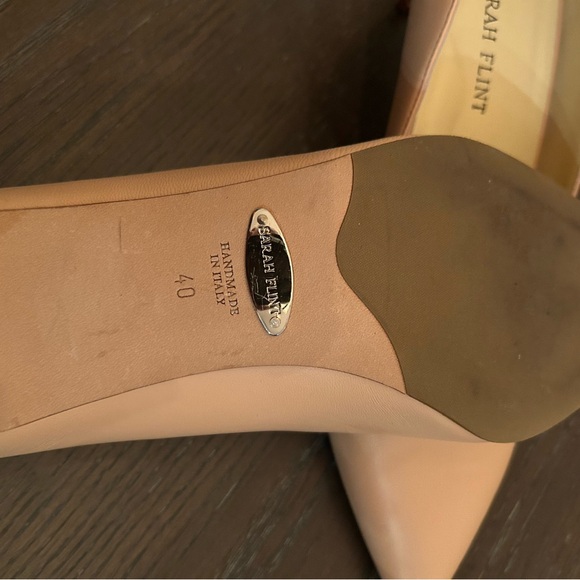 Sarah Flint Blush Leather Heels - Picture 4 of 4